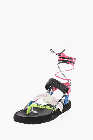 Fabric MULTISTRAP MICRO Thong Sandals with Logo