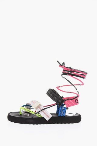 Fabric MULTISTRAP MICRO Thong Sandals with Logo