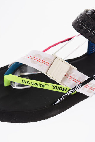 Fabric MULTISTRAP MICRO Thong Sandals with Logo