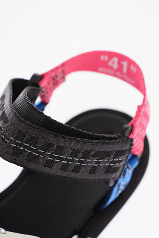 Fabric MULTISTRAP MICRO Thong Sandals with Logo