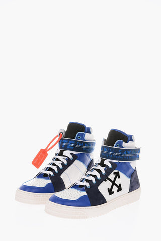 Lace-up INDUSTRIAL BELT Leather and Suede Sneakers