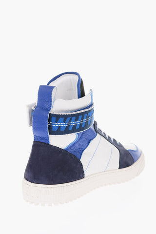 Lace-up INDUSTRIAL BELT Leather and Suede Sneakers