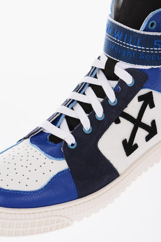 Lace-up INDUSTRIAL BELT Leather and Suede Sneakers