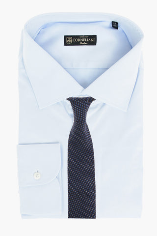 Twill Cotton Shirt with Standard Collar