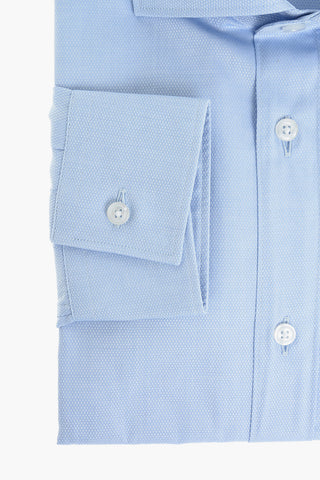 CC COLLECTION Geometric Micropatterned Cotton Shirt