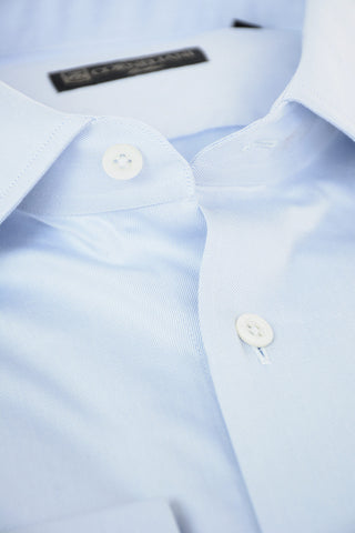 Standard Collar Twill Cotton Shirt