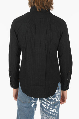 Slim Fit Twill Shirt with Standard Collar