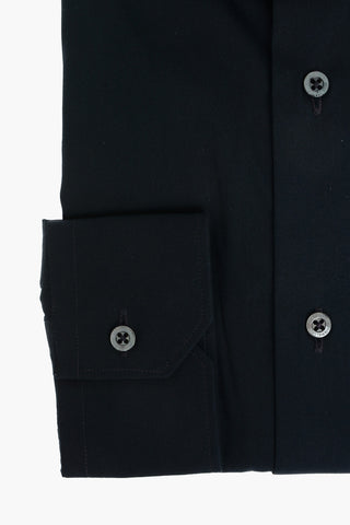 Camicia SLIM FIT in Misto Cotone Oxford con Collo Francese