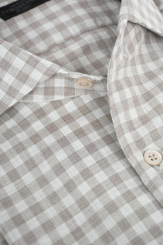 ID Breast-pocket Gingham Cotton Shirt