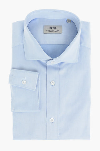 CC COLLECTION Camicia SLIM FIT in Cotone Oxford con Collo Francese