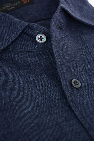 ID Breast-pocket Twill Linen Shirt