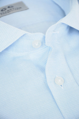 CC COLLECTION Standard Collar Cambric Cotton Shirt