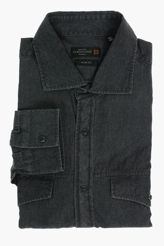 ID Snap Button Cotton Saharan Shirt
