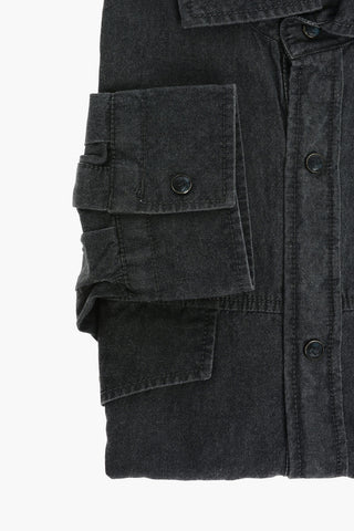 ID Snap Button Cotton Saharan Shirt