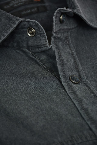 ID Snap Button Cotton Saharan Shirt