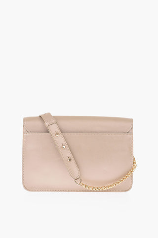 Lizard Printed Leather METROPOLIS Shoulder Bag