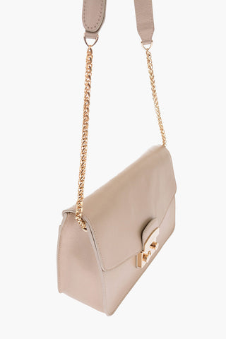 Lizard Printed Leather METROPOLIS Shoulder Bag