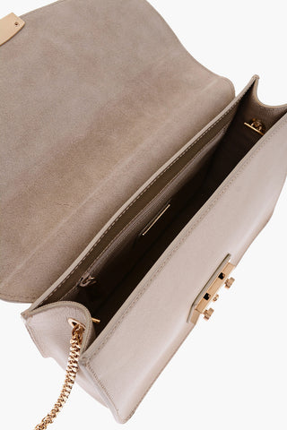 Lizard Printed Leather METROPOLIS Shoulder Bag