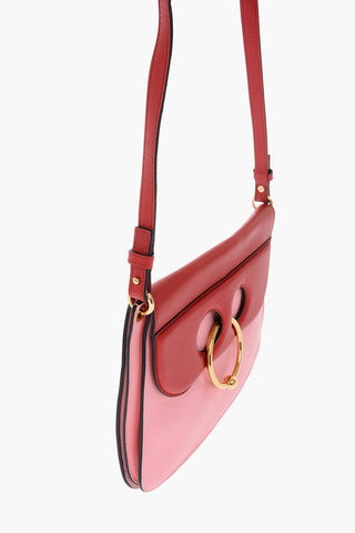 Two Tone Leather PIERCE Shoulder Bag