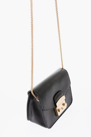 Lizard Printed Leather METROPOLIS Shoulder Bag