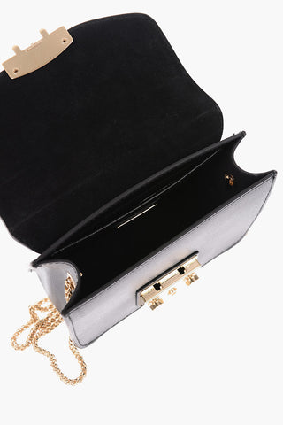 Lizard Printed Leather METROPOLIS Shoulder Bag