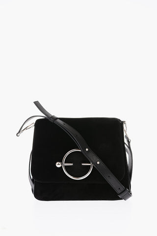 Suede DISC Shoulder Bag