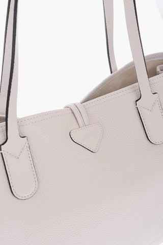 Textured Leather ROSEAU Tote Bag