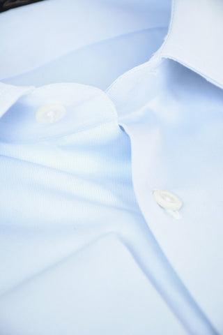 Twill Cotton Shirt with French Cuffs