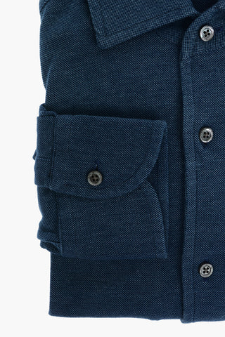 ID Bird's Eye Stretch Cotton Shirt