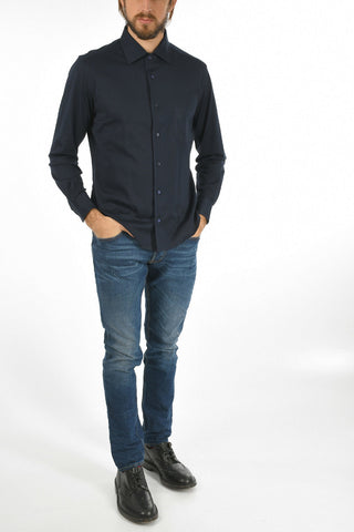 ID Bird's Eye Stretch Cotton Shirt
