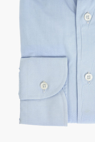 Poplin Cotton Shirt with Standard Collar