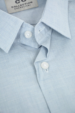 CC COLLECTION Pin Check SARTORIALE Cotton Shirt