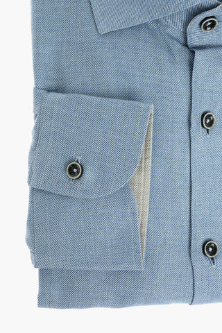 ID Standard Collar Twill Cotton Shirt