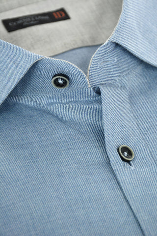 ID Standard Collar Twill Cotton Shirt