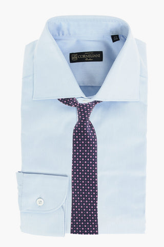 Camicia in Cotone con Motivo Herringbone