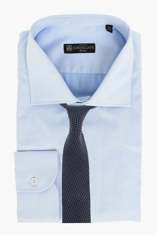 Twill Cotton Shirt with Standard Collar