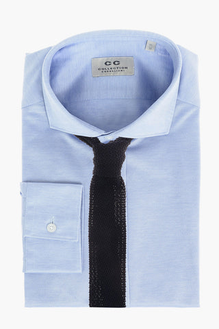 CC COLLECTION Standard Collar Stretch Cotton Shirt