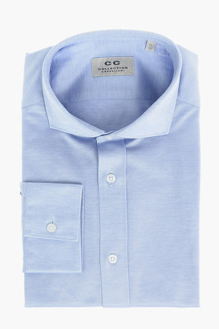 CC COLLECTION Standard Collar Stretch Cotton Shirt