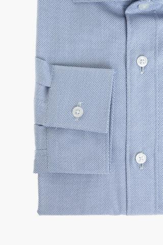 CC COLLECTION Camicia in Cotone con Microfantasia Geometrica
