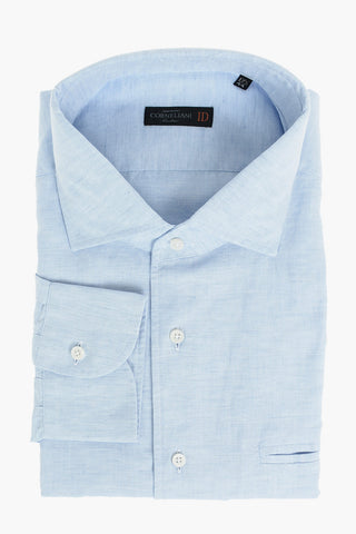 ID Camicia in Misto Lino con Taschino