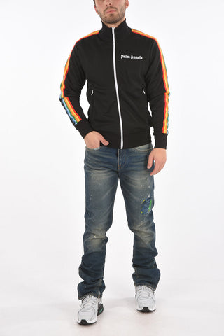 RAINBOW TRACK JKT BLACK MULTICOLOR BLACK MULTICOLOR