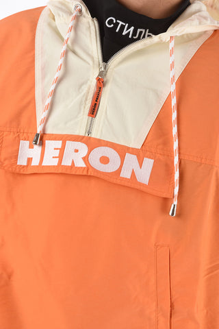 Hooded HERON Windbreaker with Maxi Front Pocket