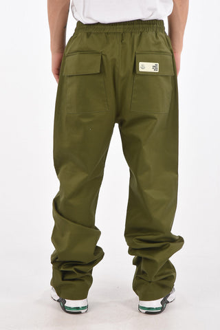 GENIUS 2 Relaxed fit Mid-rise Trousers with Logo Patch 24 cm