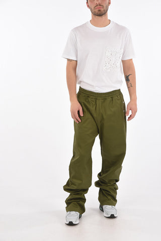 GENIUS 2 Relaxed fit Mid-rise Trousers with Logo Patch 24 cm