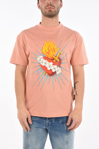 FRONT SACRED HEART TEE PINK MULTICOLOR PINK MULTICOLOR