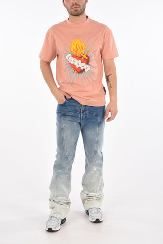 FRONT SACRED HEART TEE PINK MULTICOLOR PINK MULTICOLOR
