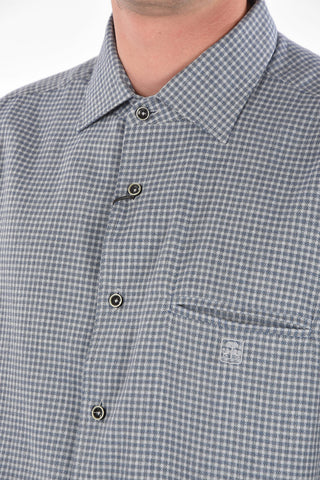 ID Camicia in Cotone con Motivo Geometrico