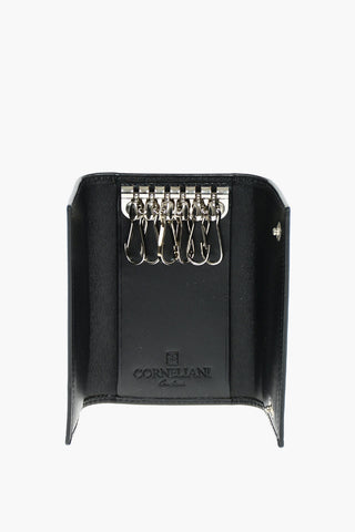 Leather Key Case with Logo