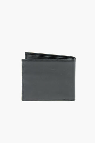 Logoed Leather Wallet with Card Pockets
