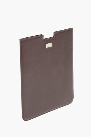 Leather Tablet Holder with Logo